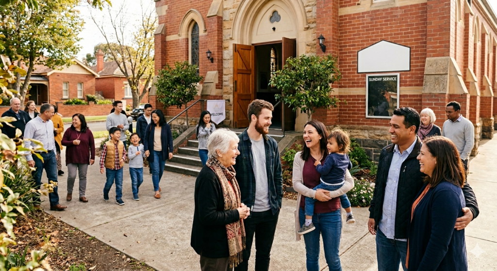Kinsman Church Geelong West community gathering — church outreach, care, and discipleship in Geelong